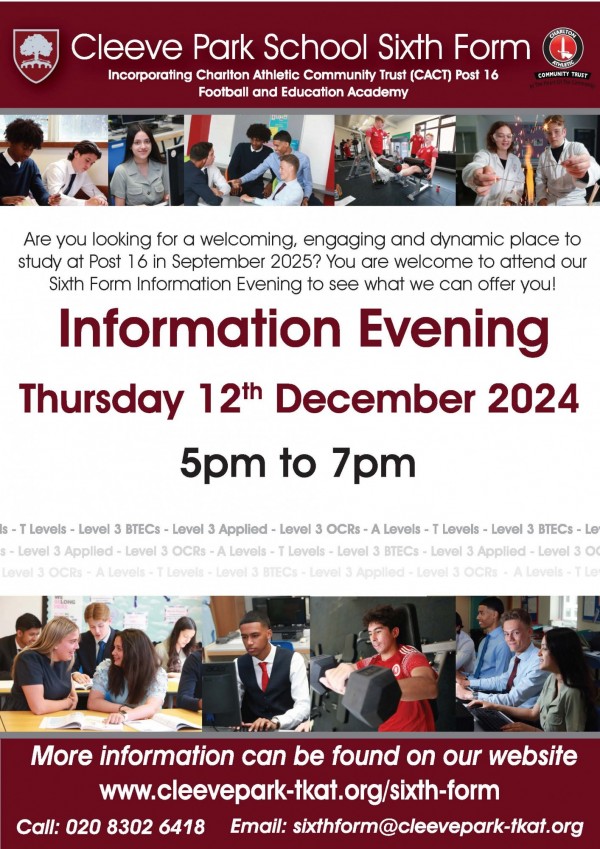 Sixth Form OE Flyer 2024 Page 1